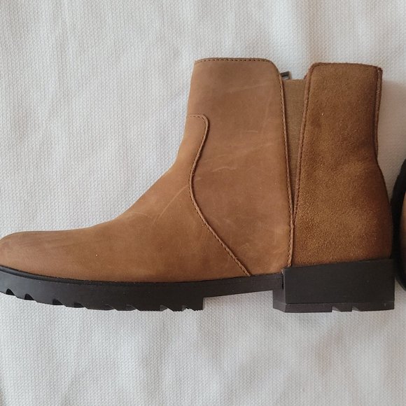 Sorel Emelie II tan suede zip bootie size 9 NWOB - Picture 5 of 12